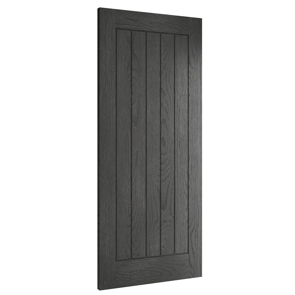 Ely Brushed Black Oak FSC Internal Door Internal Door Deanta 
