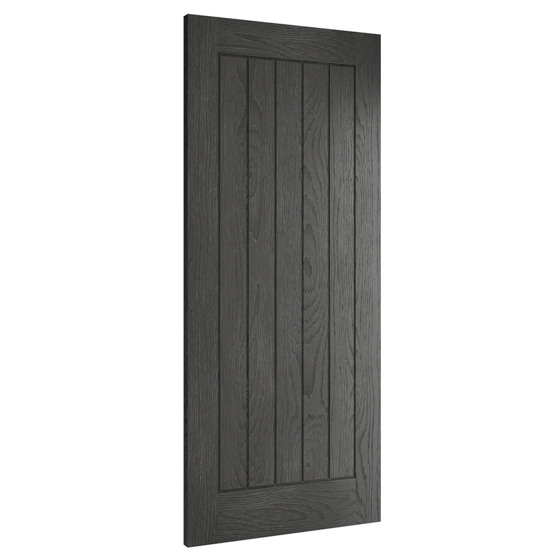 Ely Brushed Black Oak FD30 FSC Internal Fire Door