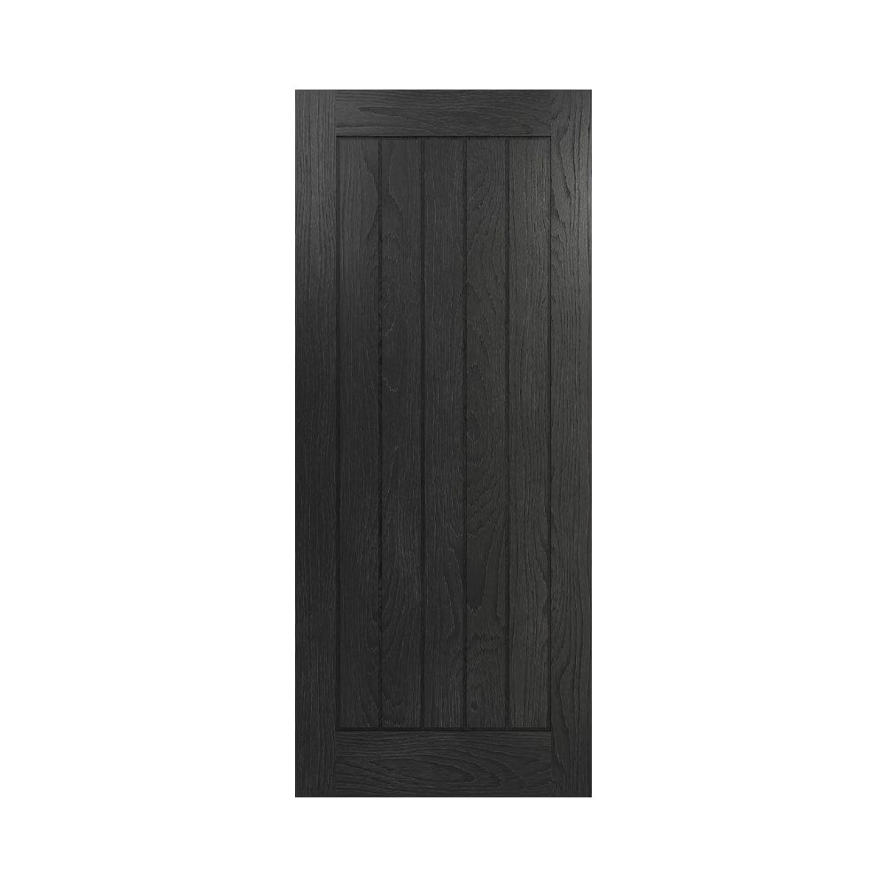Ely Brushed Black Oak FSC Internal Door Internal Door Deanta 