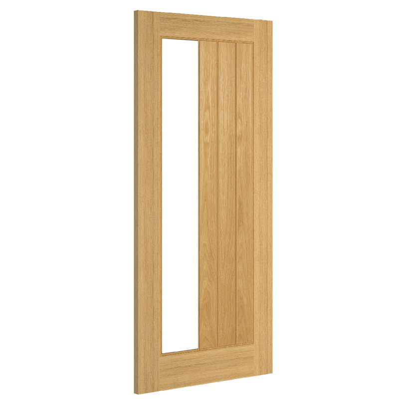 Ely Prefinished Oak Glazed 1SL FD30 FSC Internal Fire Door