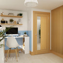 Ely Prefinished Oak Glazed 1SL FSC Internal Door Internal Door Deanta 