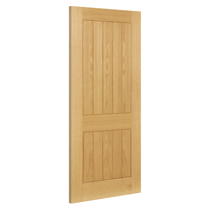 Ely Prefinished Oak 2 Panel FD30 FSC Internal Fire Door