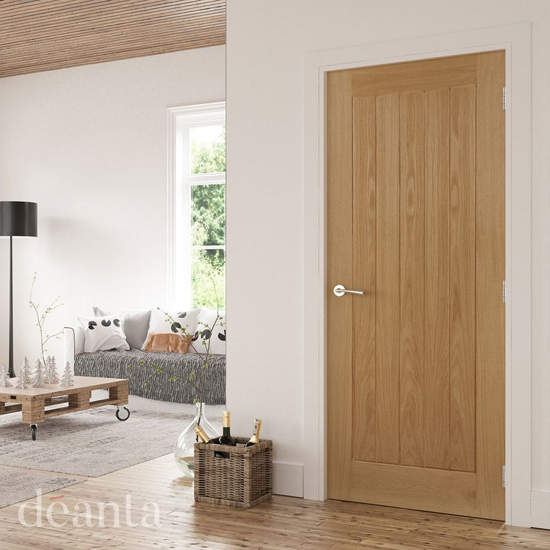 Ely Unfinished Oak Internal Fire Door Internal Door Deanta 