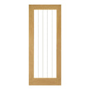 Ely Unfinished Oak Glazed (1L Full) Internal Door Internal Door Deanta 