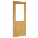 Ely Unfinished Oak Glazed (1L Half) Internal Door Internal Door Deanta 