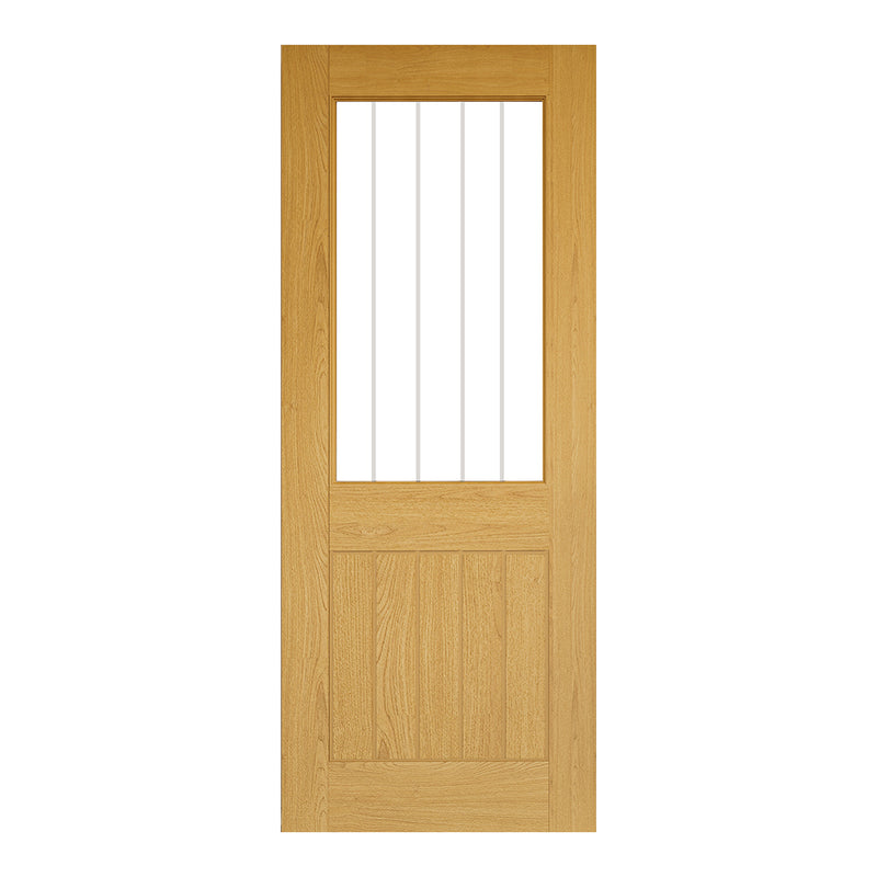 Ely Prefinished Oak Glazed (1L Half) Internal Door