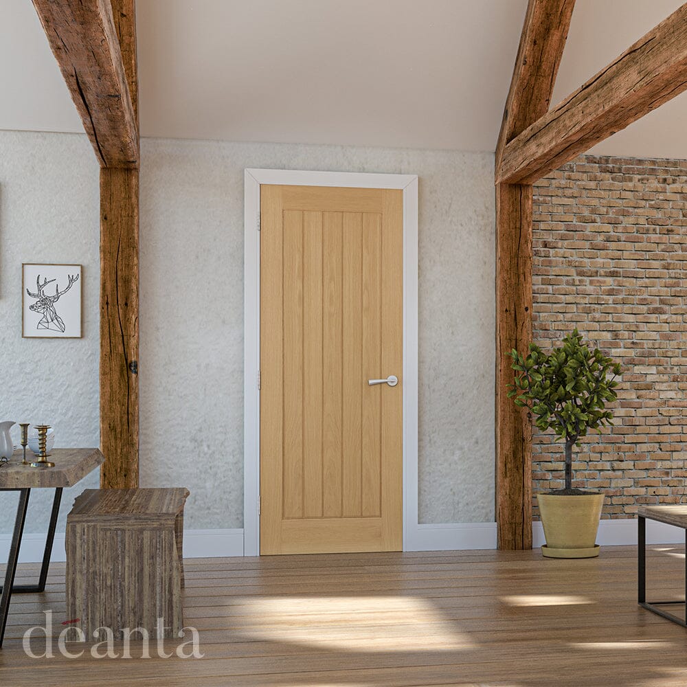 Ely Unfinished Oak Internal Fire Door Internal Door Deanta 