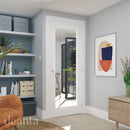 Ely White Primed Glazed (1L Full) Internal Door Internal Door Deanta 