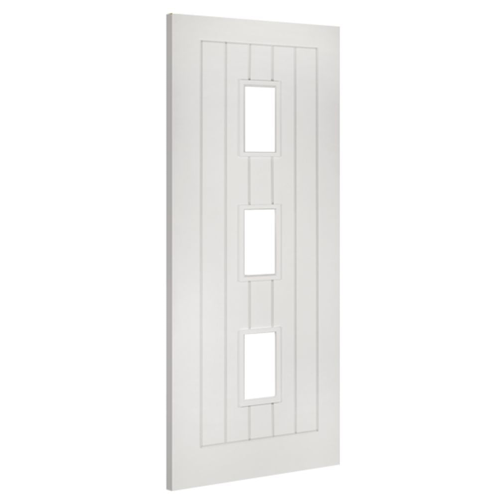 Ely White Primed Glazed (3L) Internal Door Internal Door Deanta 