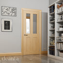 Eton Unfinished Oak Glazed Internal Door Internal Door Deanta 