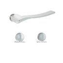 Forme Olimpia Lever Door Handle on Concealed Round Rose in Satin Chrome 10 x 5 x 10cm in Satin Chrome Designer Lever Handle Atlantic 
