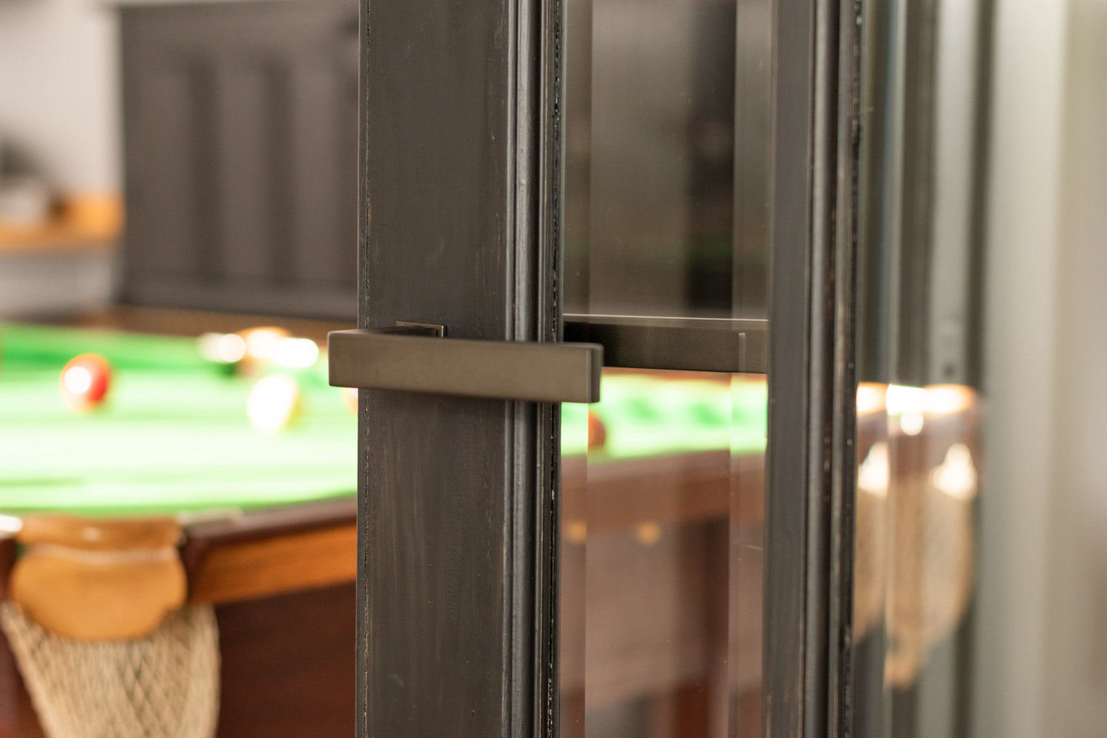 Forme Asti Lever Door Handle on Concealed Square Rose in Yester Bronze 10 x 5 x 10cm in Yester Bronze Designer Lever Handle Atlantic 