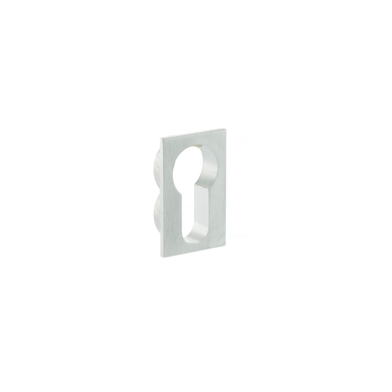 Forme Concealed Rose Euro Escutcheons Square in Satin Chrome