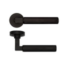 Delphi Matt Black Removable Round Rose Handle Door Handle Pack Deanta 