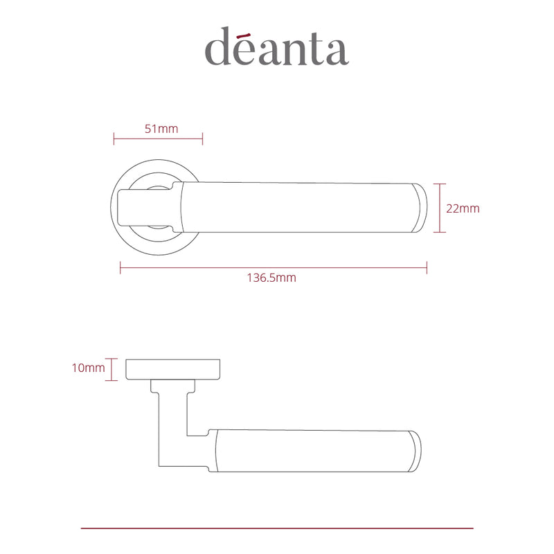 Delphi Matt Satin Black Nickel Removable Round Rose Handle