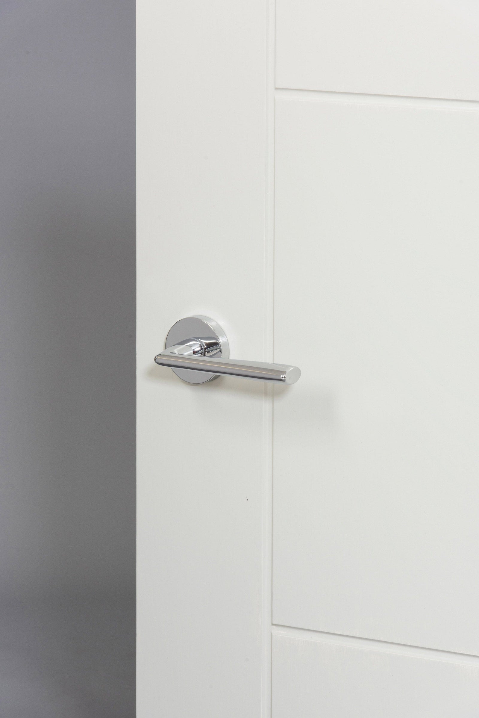 Forme Milly Designer Lever Minimal Round Rose (Latch & Hinges Included) Designer Lever Handle Atlantic 