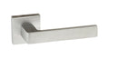 Forme Asti Designer Lever Minimal Square Rose (Latch & Hinges Included) Designer Lever Handle Atlantic Set Satin Chrome 