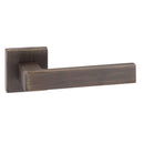 Forme Asti Designer Lever Minimal Square Rose (Latch & Hinges Included) Designer Lever Handle Atlantic Set Urban Bronze 