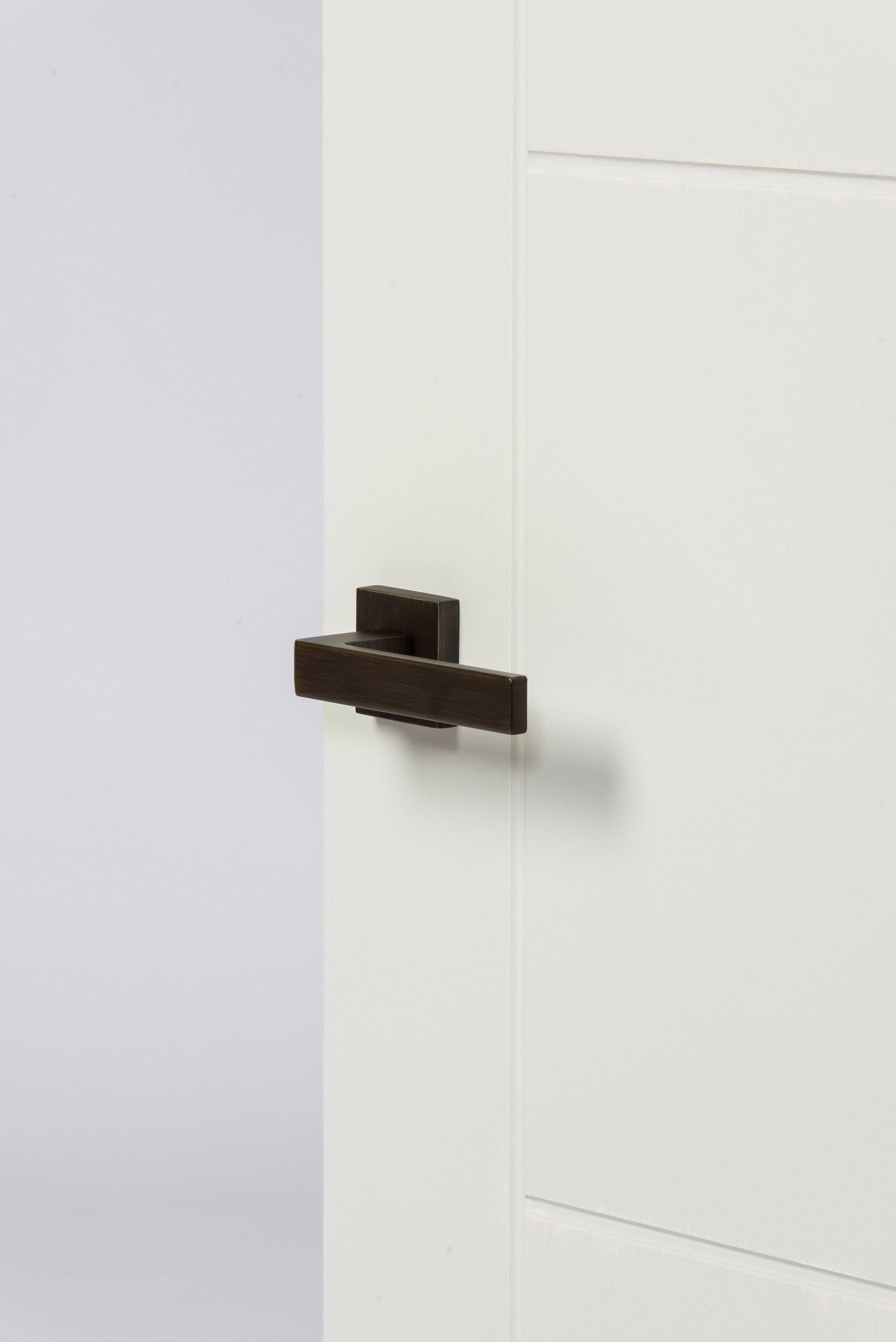 Forme Asti Designer Lever Minimal Square Rose (Latch & Hinges Included) Designer Lever Handle Atlantic 