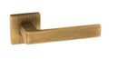 Forme Asti Designer Lever Minimal Square Rose (Latch & Hinges Included) Designer Lever Handle Atlantic Set Yester Bronze 