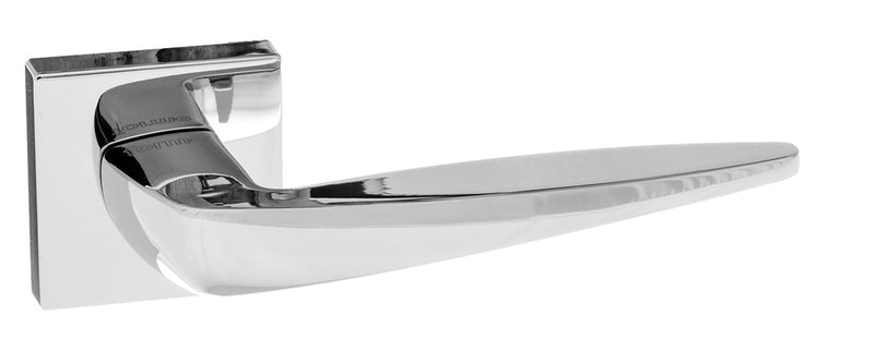 Forme Foglia Designer Lever Minimal Square Rose (Latch & Hinges Included)