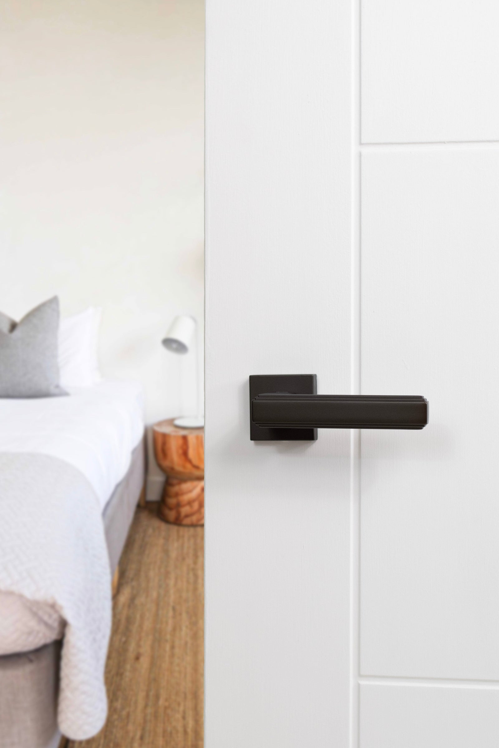 Forme Alila Designer Lever Minimal Square Rose (Latch & Hinges Included) Designer Lever Handle Atlantic 