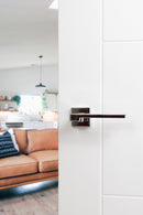 Forme Ginevra Designer Lever Minimal Square Rose (Latch & Hinges Included) Designer Lever Handle Atlantic 