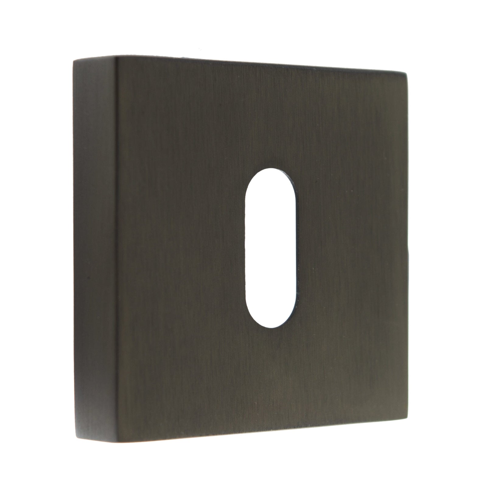Forme Key Escutcheon Minimal Square Rose Escutcheon Atlantic Pair Urban Dark Bronze 