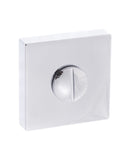 Forme WC Turn and Release Minimal Square Rose Bathroom Lock Atlantic 