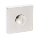 Forme WC Turn and Release Minimal Square Rose Bathroom Lock Atlantic 