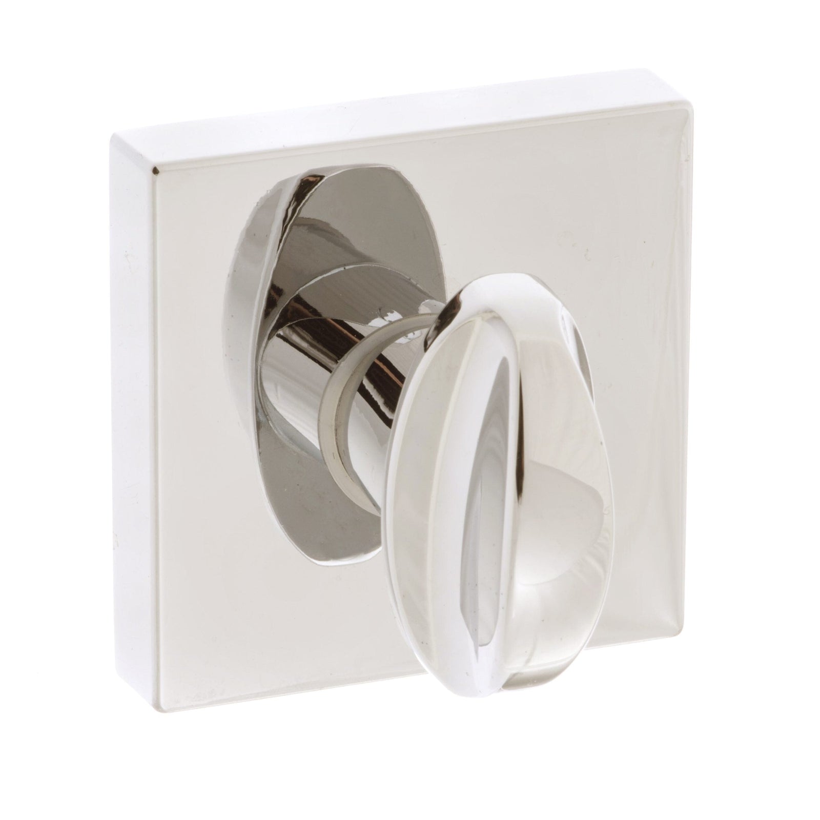 Forme WC Turn and Release Minimal Square Rose Bathroom Lock Atlantic Each Polished Nickel 