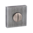 Forme WC Turn and Release Minimal Square Rose Bathroom Lock Atlantic 