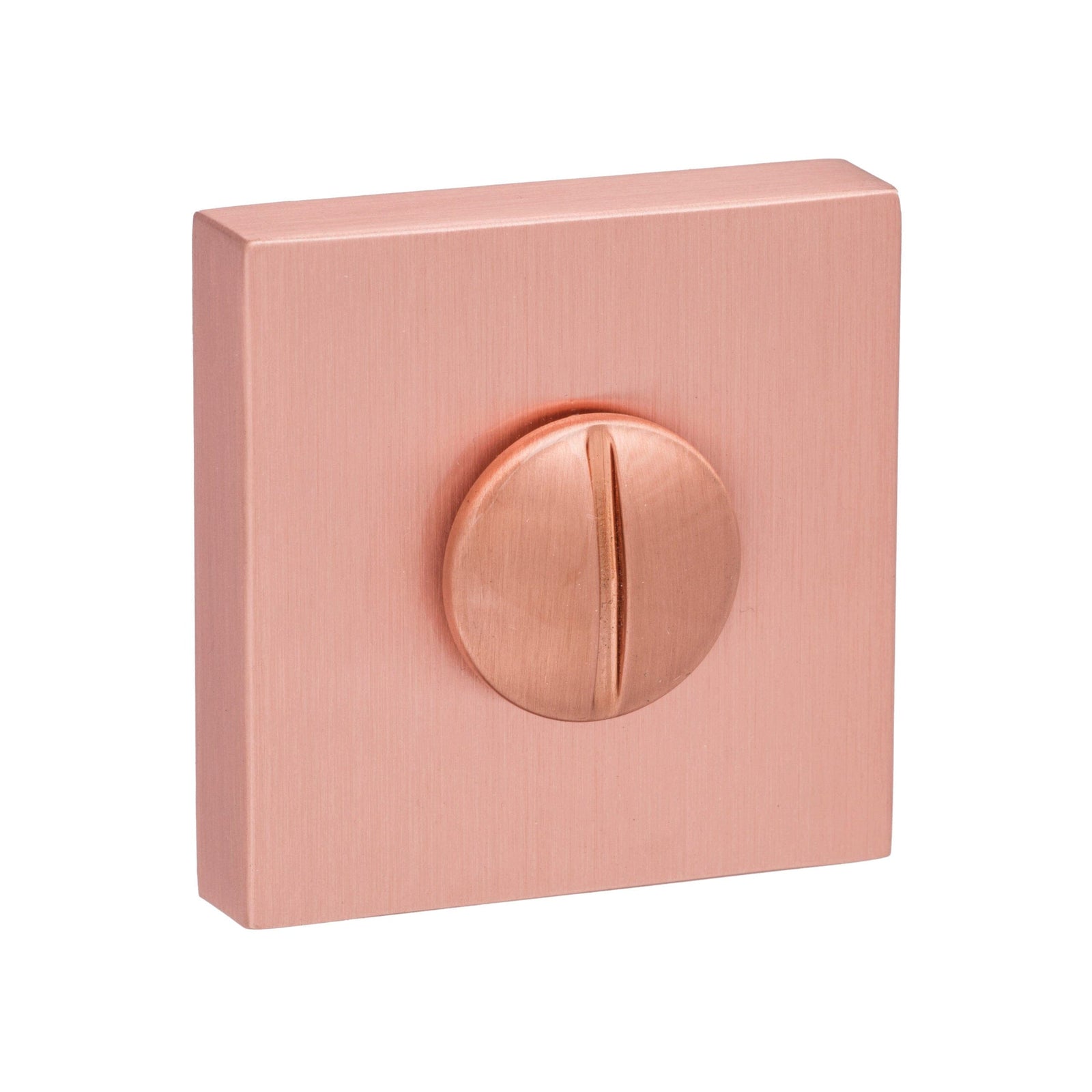 Forme WC Turn and Release Minimal Square Rose Bathroom Lock Atlantic 