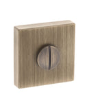 Forme WC Turn and Release Minimal Square Rose Bathroom Lock Atlantic 