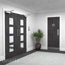 Flush Dark Grey Ash FD60 6mm Lipping FSC Internal Door Internal Door Deanta 