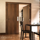 Flush Prefinished Walnut FD60 6mm Lipping FSC Internal Door Internal Door Deanta 