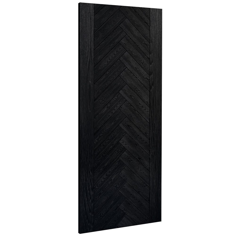 Fontaine Brushed Black Oak FSC Internal Door Internal Door Deanta 