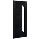 Fontaine Brushed Black Oak Glazed FSC Internal Door Internal Door Deanta 