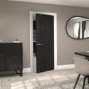 Fontaine Brushed Black Oak FSC Internal Door Internal Door Deanta 