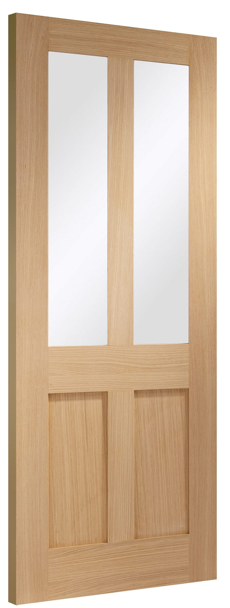 Malton Shaker Internal Oak Door with Clear Glass Internal Door XL Joinery 