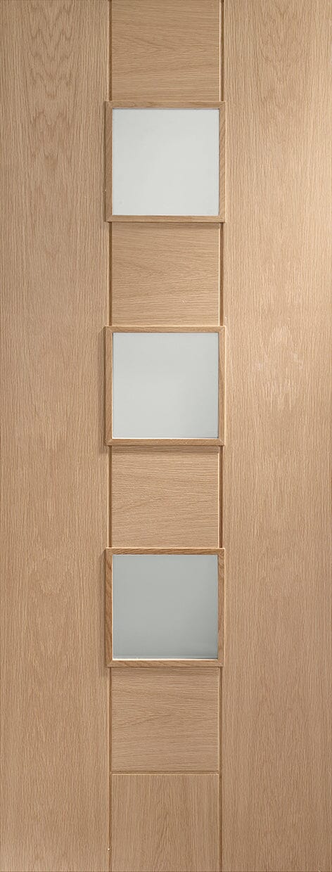 Messina Internal Oak Door with Obscure Glass Internal Door XL Joinery 1981 x 686 x 35mm (27") 