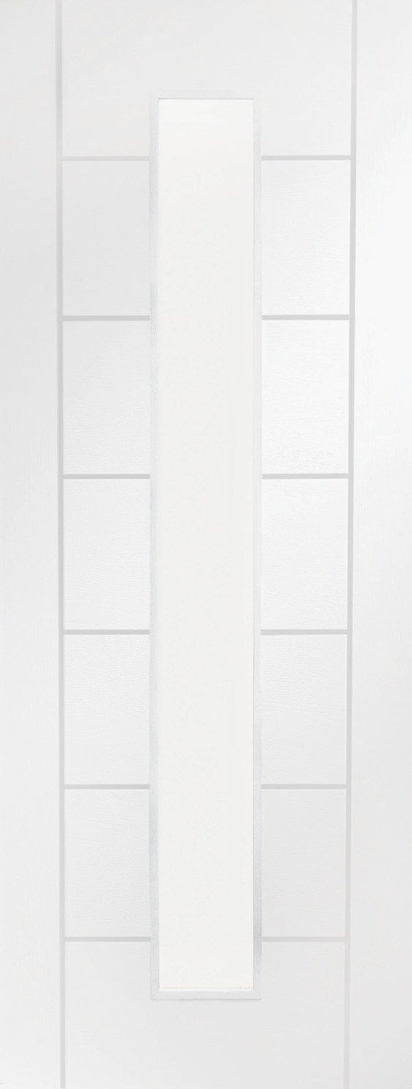 Palermo 1 Light White Primed Internal Fire Door with Clear Glass