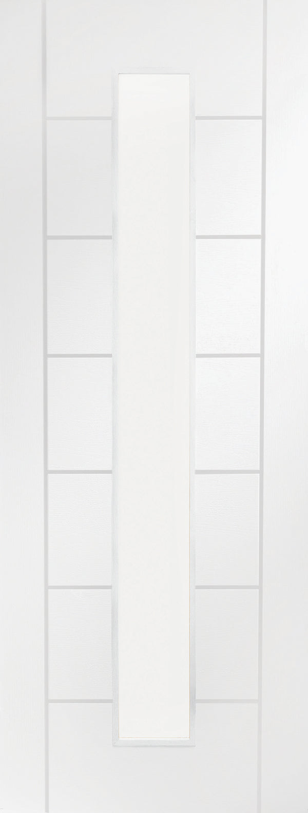 Palermo 1 Light White Primed Internal Fire Door with Clear Glass