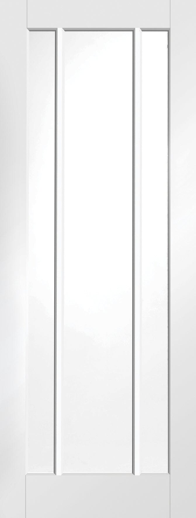 Worcester White Primed Internal Door with Clear Glass Internal Door XL Joinery 2040 x 726 x 40mm 