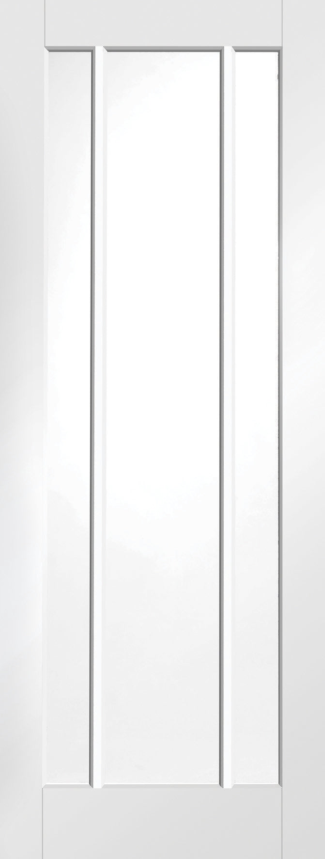 Worcester White Primed Internal Fire Door with Clear Glass