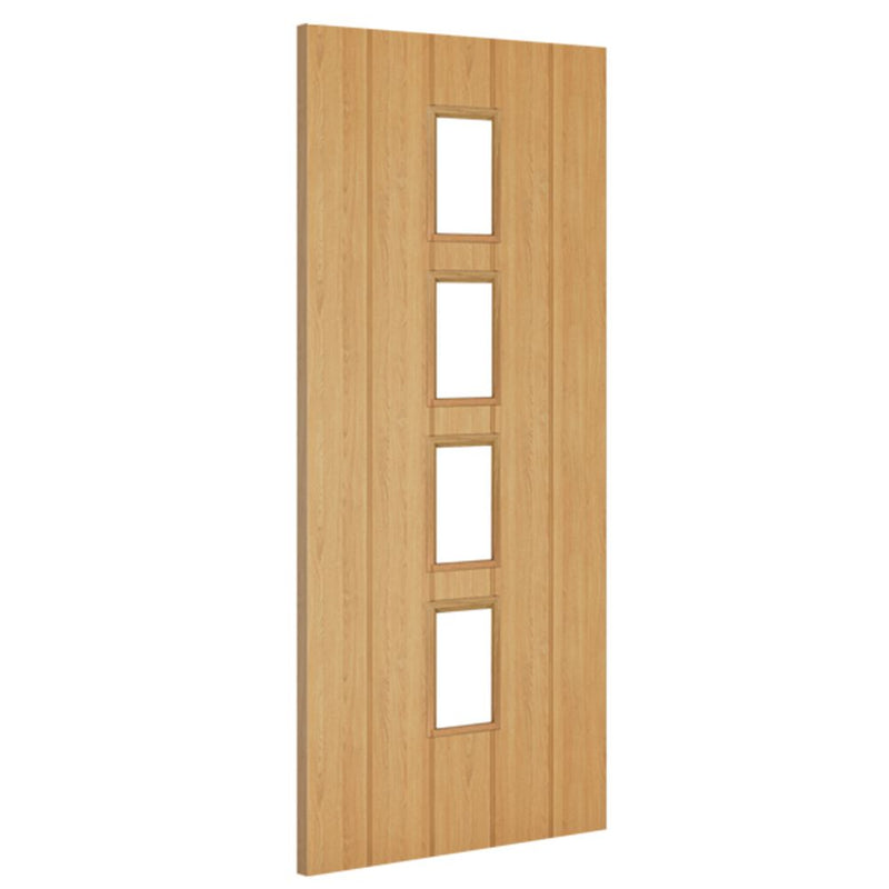 Galway Unfinished Oak Glazed Internal Fire Door Internal Door Deanta 