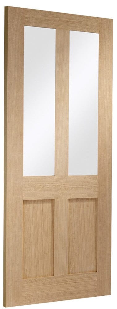 Malton Shaker Internal Oak Door with Clear Glass Internal Door XL Joinery 