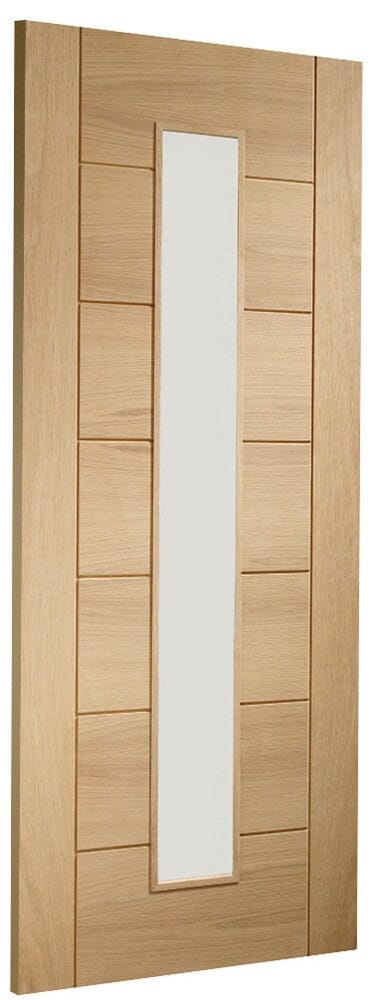 Palermo Original Oak 1 Light Internal Door with Clear Glass Internal Door XL Joinery 