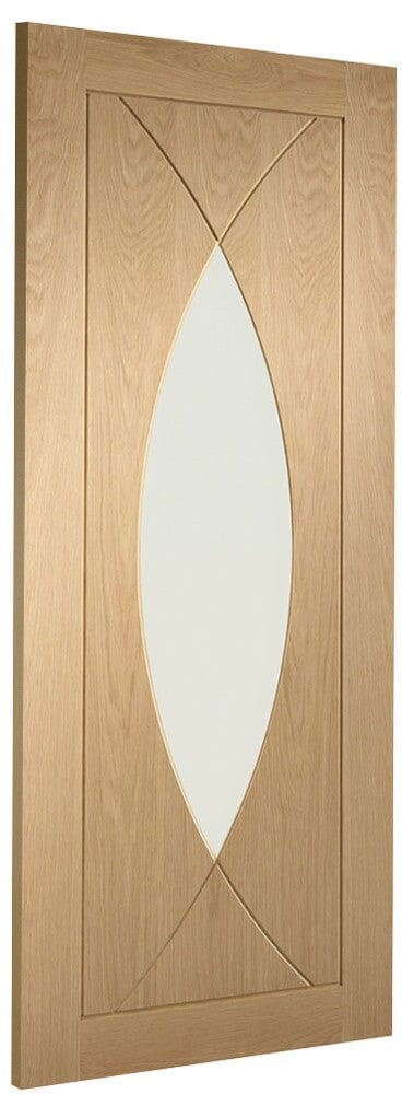 Pesaro Internal Oak Fire Door with Clear Glass Internal Fire Door XL Joinery 