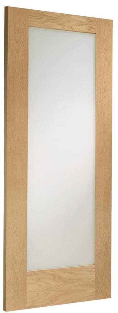 Pattern 10 Internal Oak Door with Clear Glass Internal Door XL Joinery 